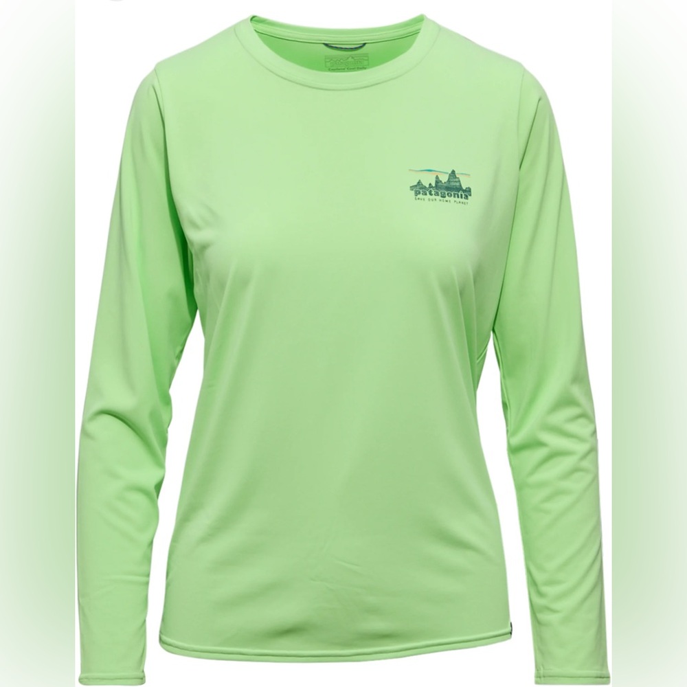 Patagonia Mint Green Women's Long Sleeve Tee
